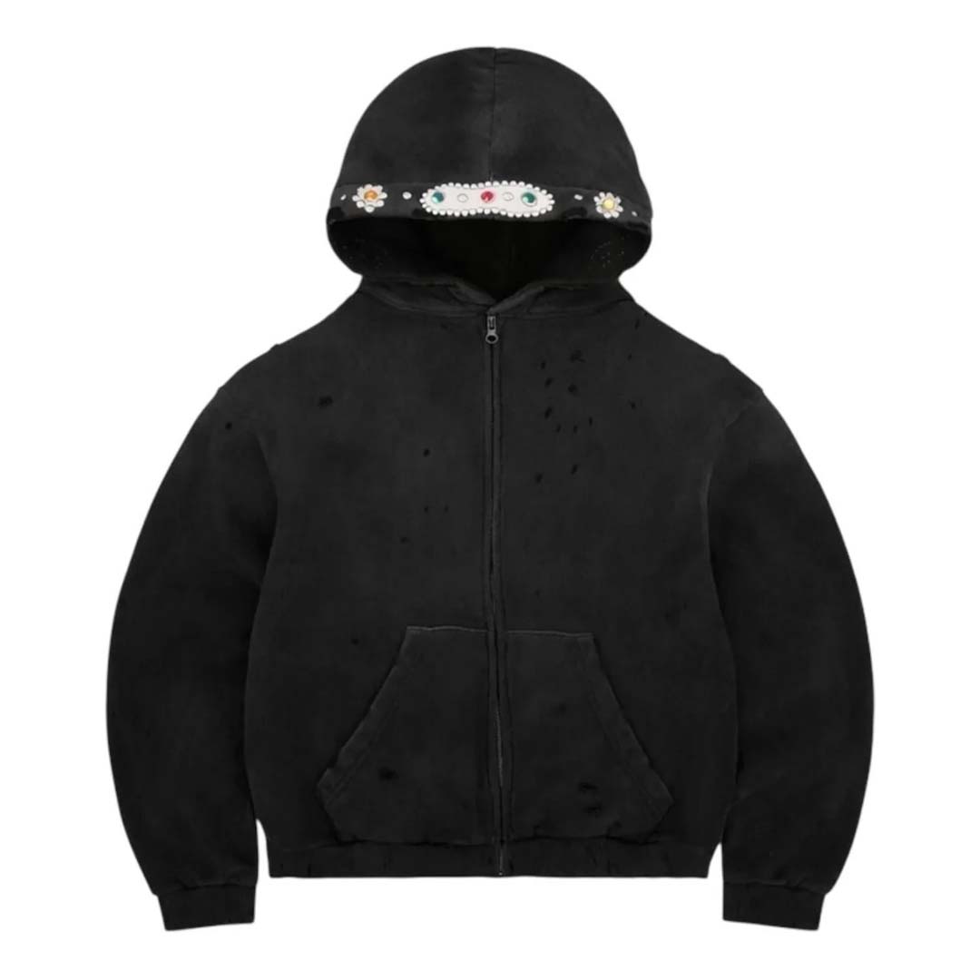 Bravest Vintage Black Sapphire Zip Up Hoodie
