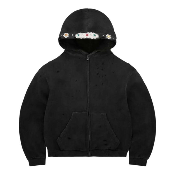 Bravest Vintage Black Sapphire Zip Up Hoodie