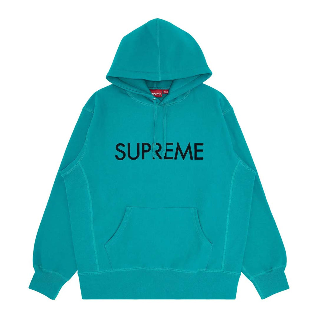 Supreme Capital Hoodie Dark Aqua