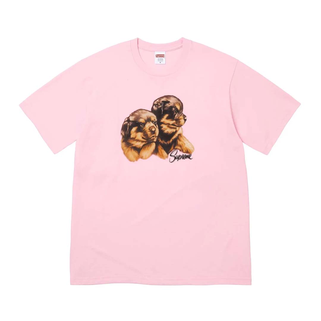 Supreme Puppies Tee Light Pink