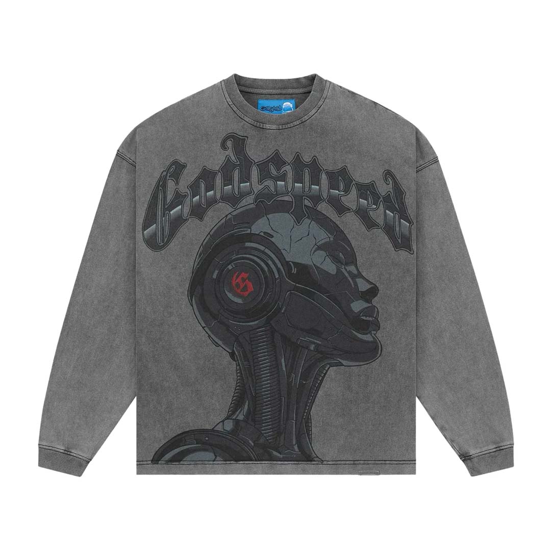 Godspeed Alexa II NG Long Sleeve Tee Grey Wash