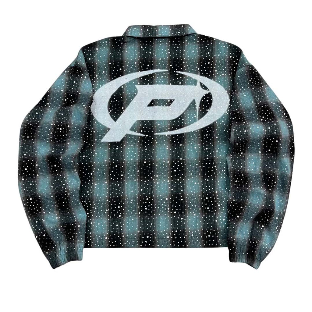 Prestige Prime Flannel Jacket Aqua Light Blue