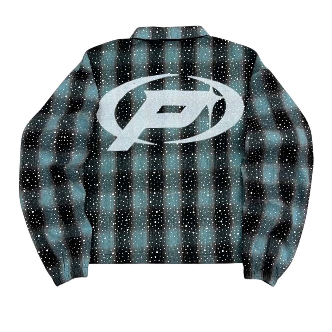 Prestige Prime Flannel Jacket Aqua Light Blue
