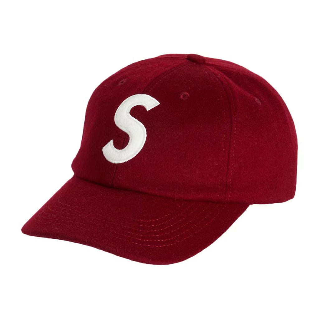 Supreme Wool S Logo 6 Panel Hat Red