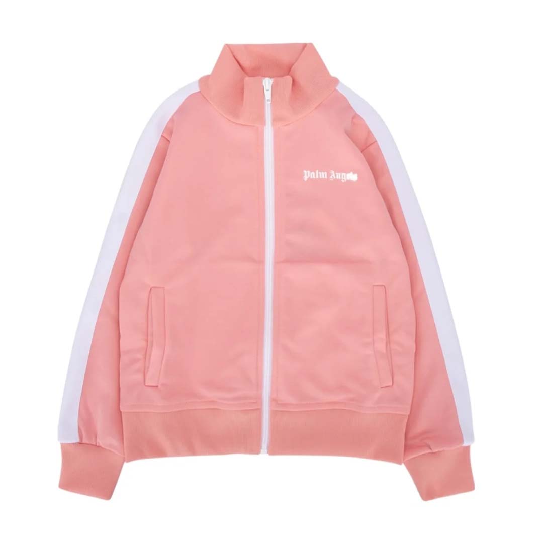 Palm Angels KIDS Track Jacket Pink White