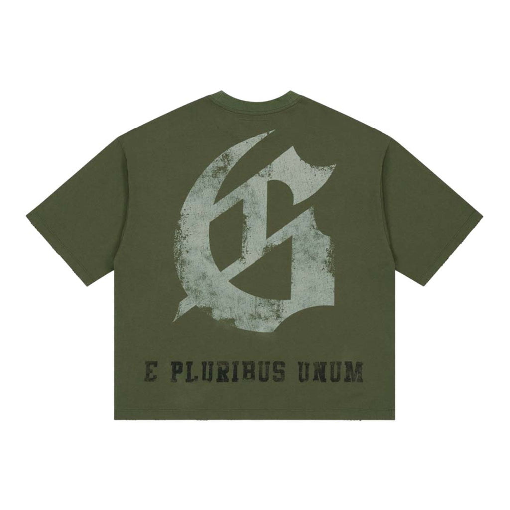 Godspeed Collegiate Tee Olive Green Wash