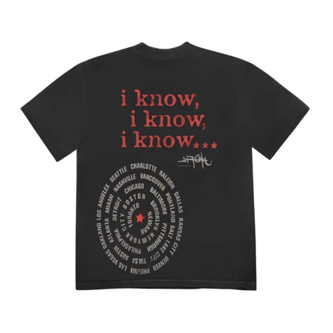 Travis Scott Face Tee Black