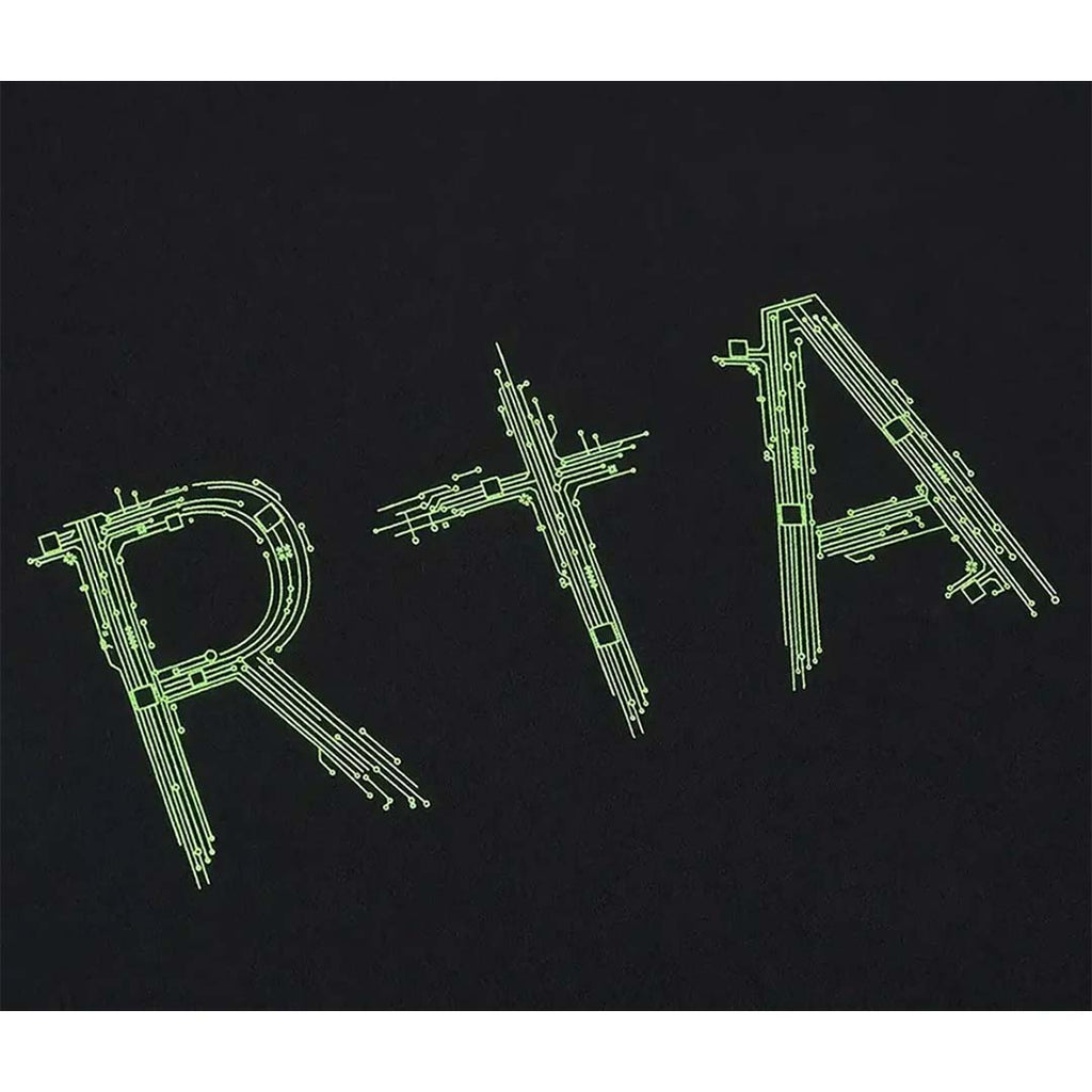 RtA Liam Black Green Circuit Tee