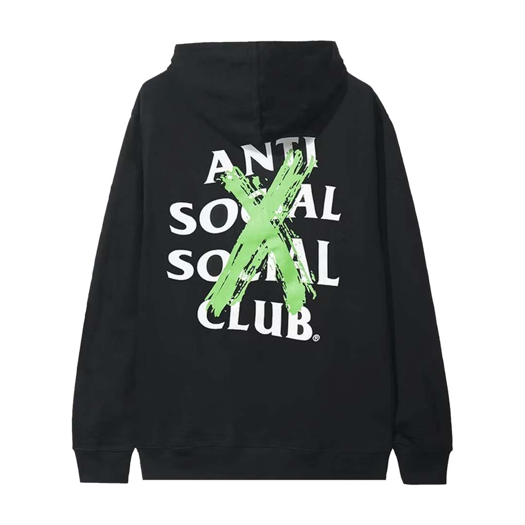 Anti Social Social Club Cancelled Hoodie Black Green