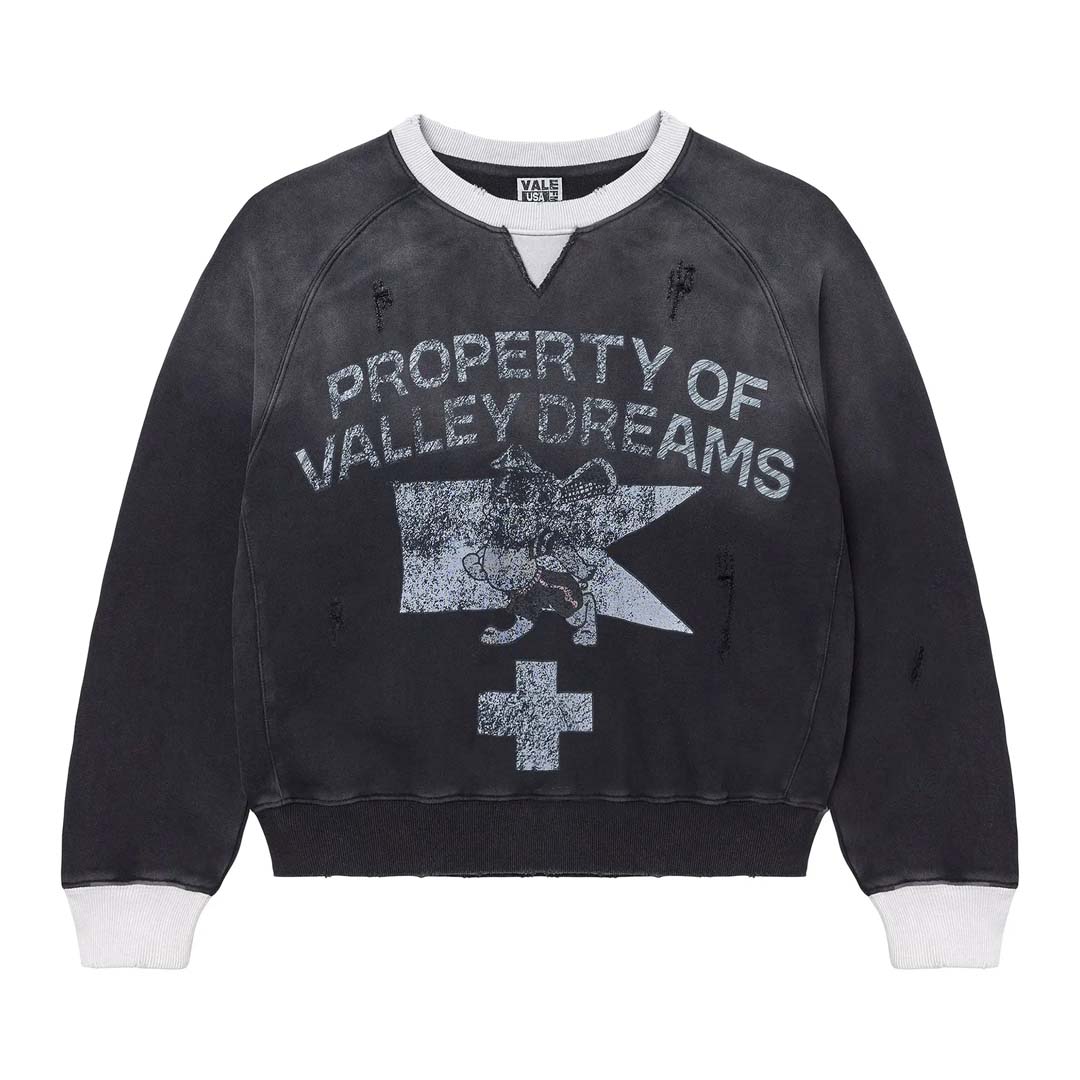 Vale Forever Prison Break Crewneck Faded Black