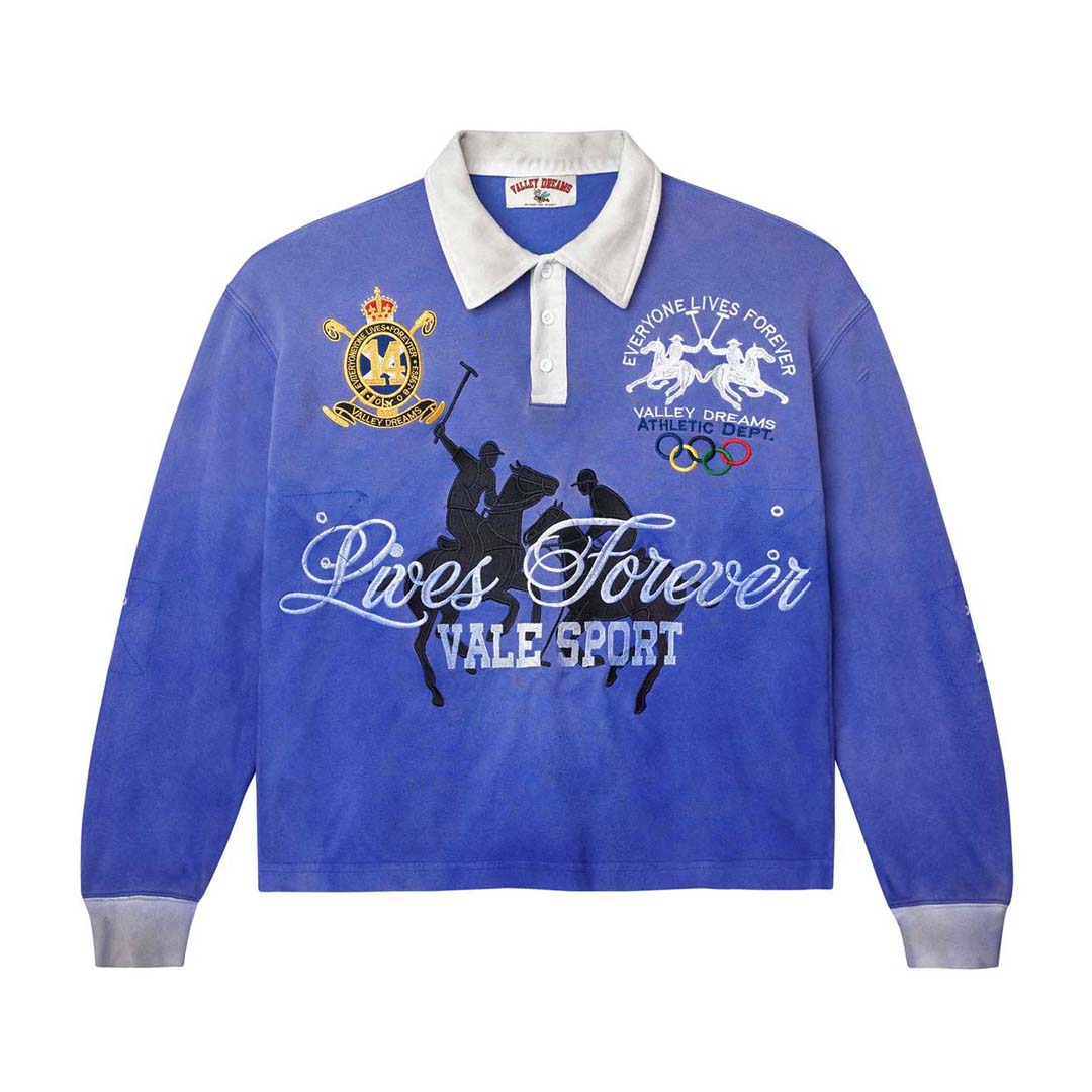Vale Forever Schwab Long Sleeve Rugby Blue