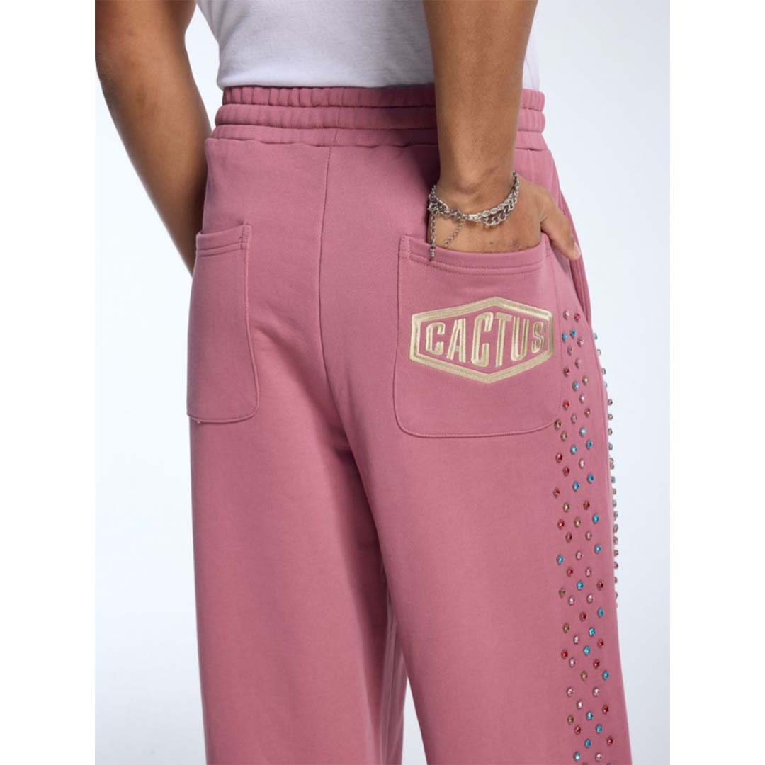 Cactus Valley Crystal Cactus Sweatpants Raspberry