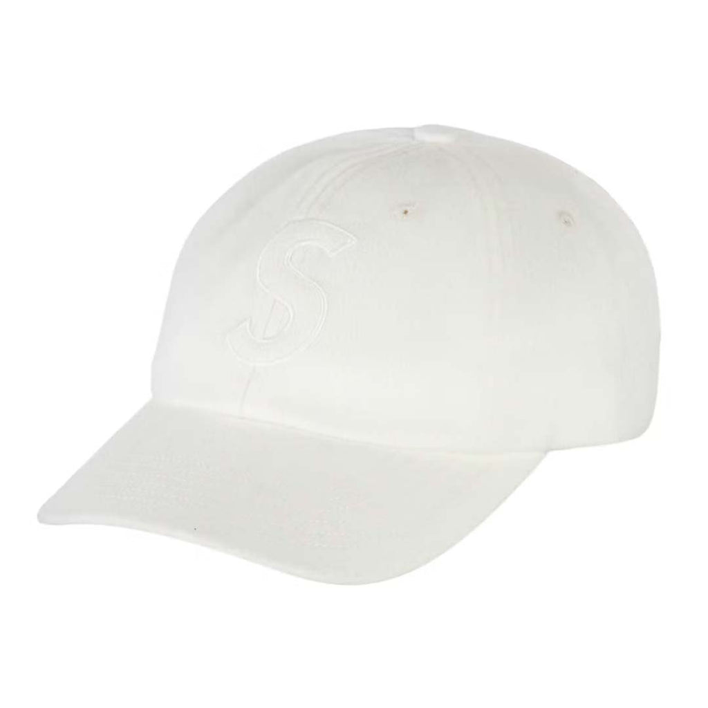 Supreme Wool S Logo 6 Panel Hat White