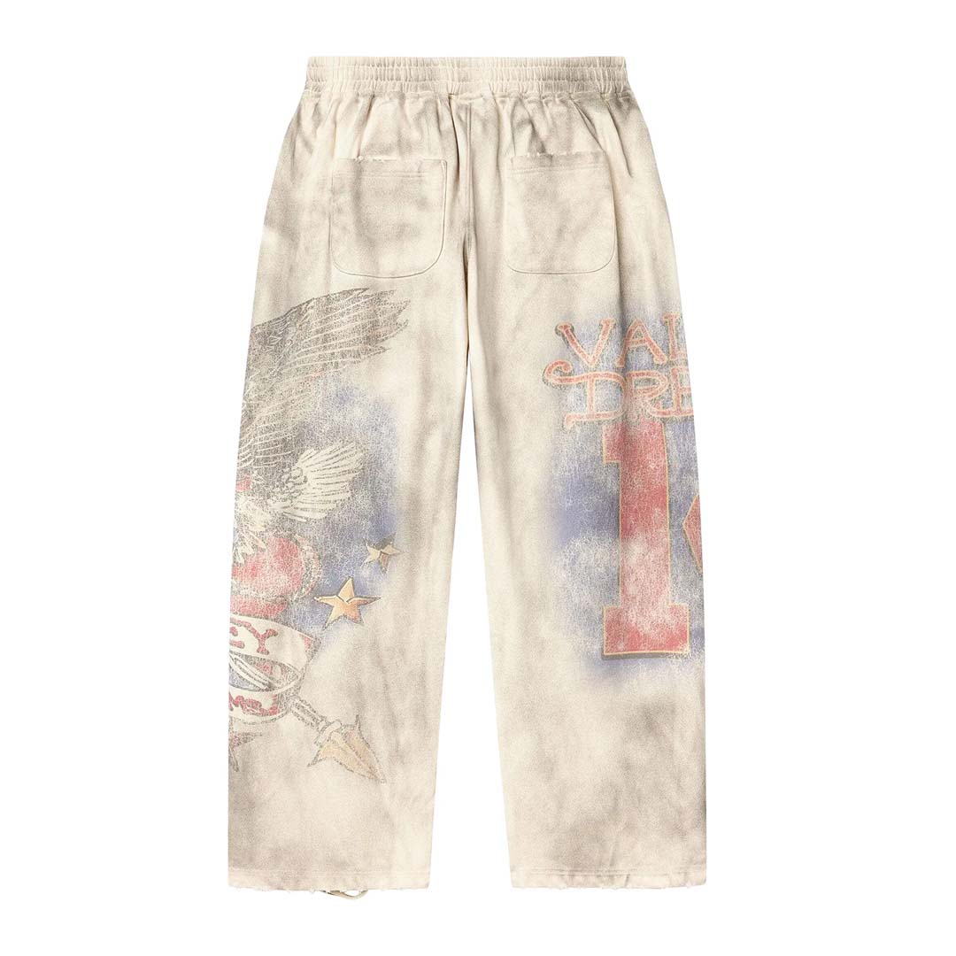Vale Forever Nostalgia Sweatpants Distressed Grey Cream