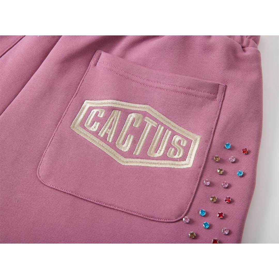 Cactus Valley Crystal Cactus Sweat Shorts Raspberry