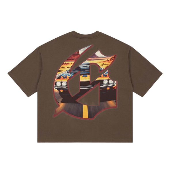 Godspeed On The Run II Tee Brown