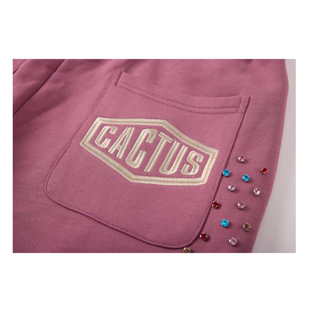 Cactus Valley Crystal Cactus Sweatpants Raspberry