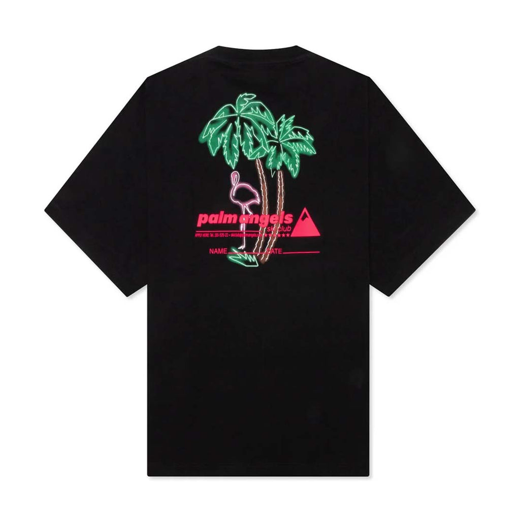 Palm Angels Ski Club Tee Black Green Red