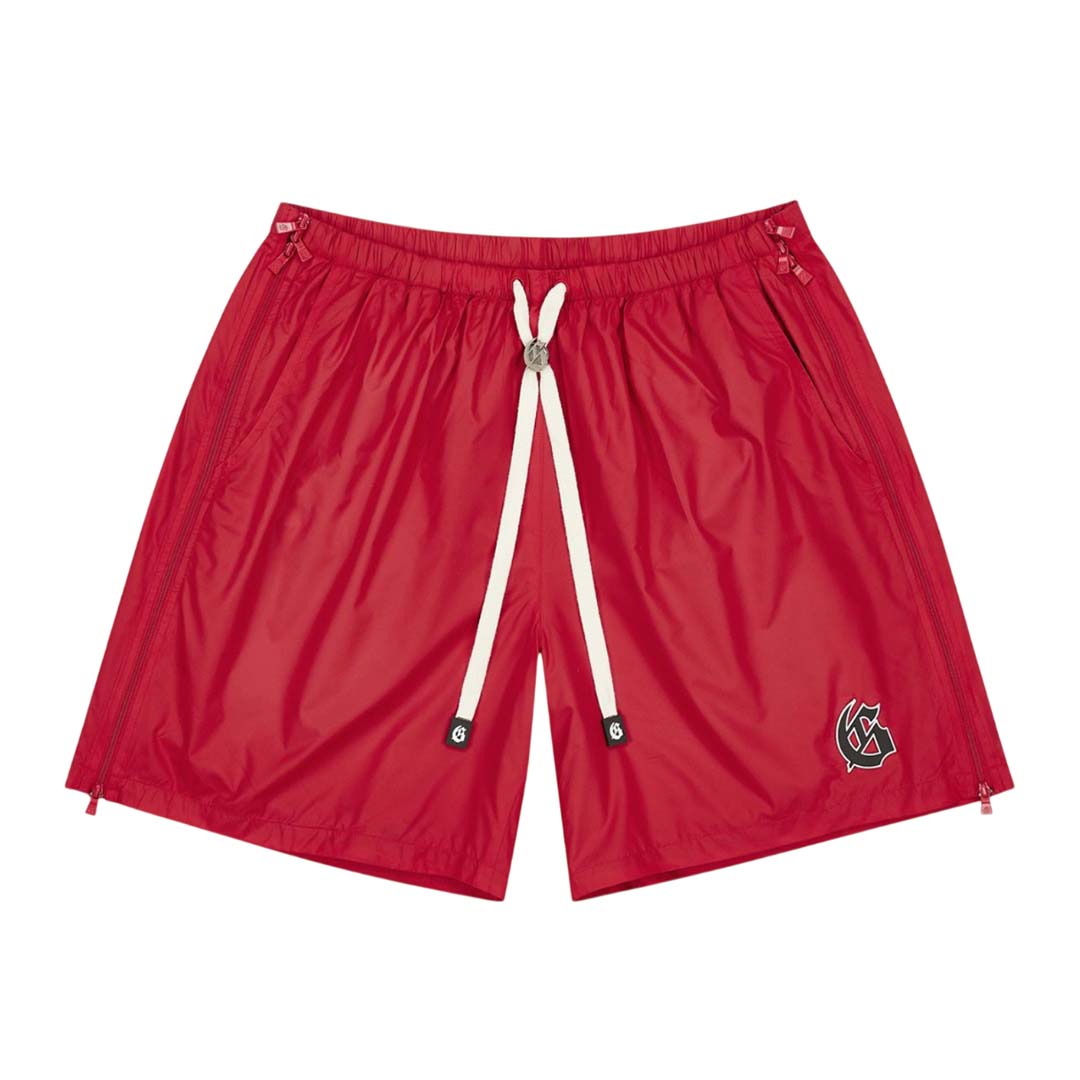 Godspeed Regatta Side Zip Shorts Red Black