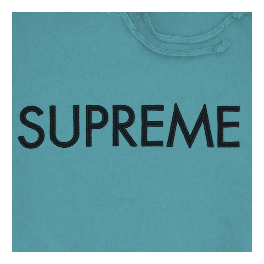 Supreme Capital Hoodie Dark Aqua