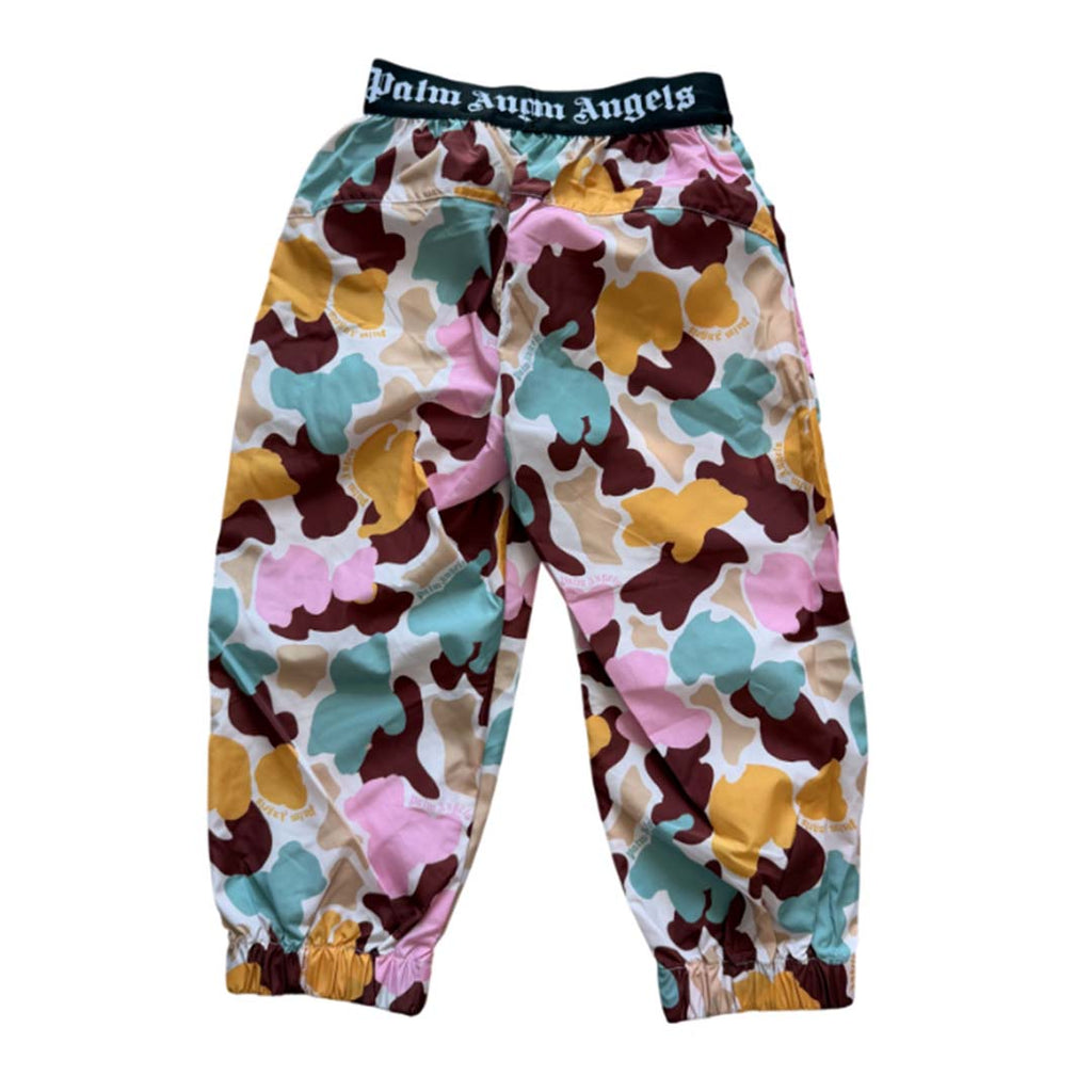 Palm Angels KIDS Husky Camo After Sport Pants Pink Blue Orange