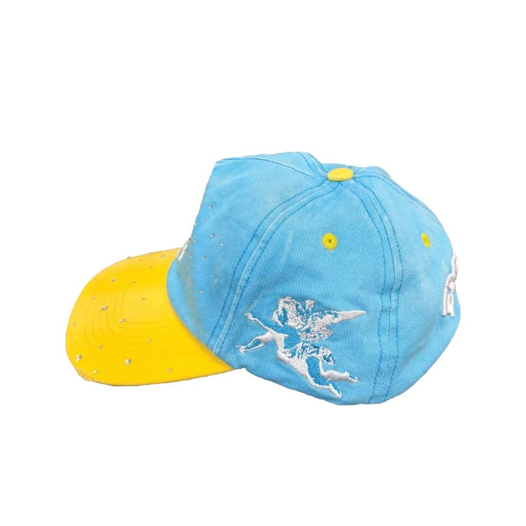 Mixed Emotions ME Hat Light Blue Yellow