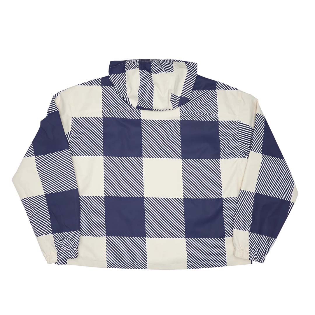 Cactus Valley Blue Checkered Windbreaker Jacket