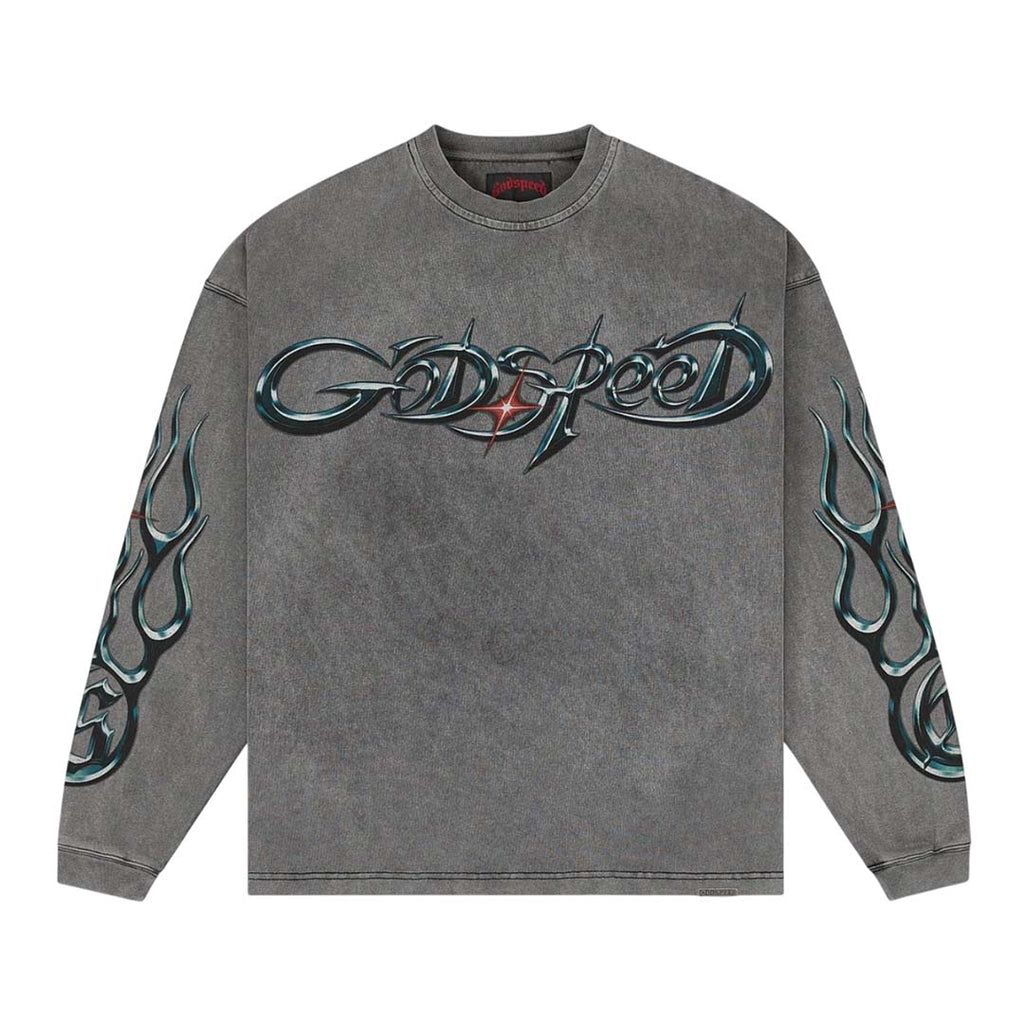 Godspeed New Age Reloaded Long Sleeve Tee Grey Wash