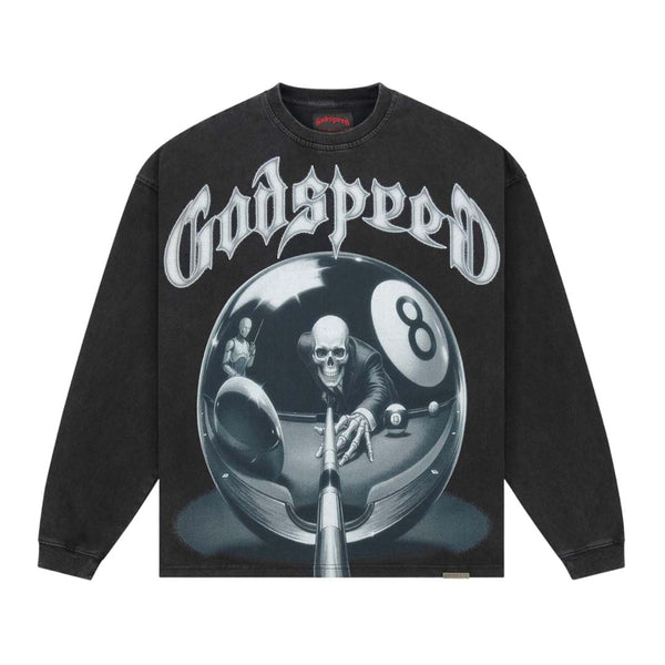Godspeed 8 Ball CP Long Sleeve Tee Black Wash