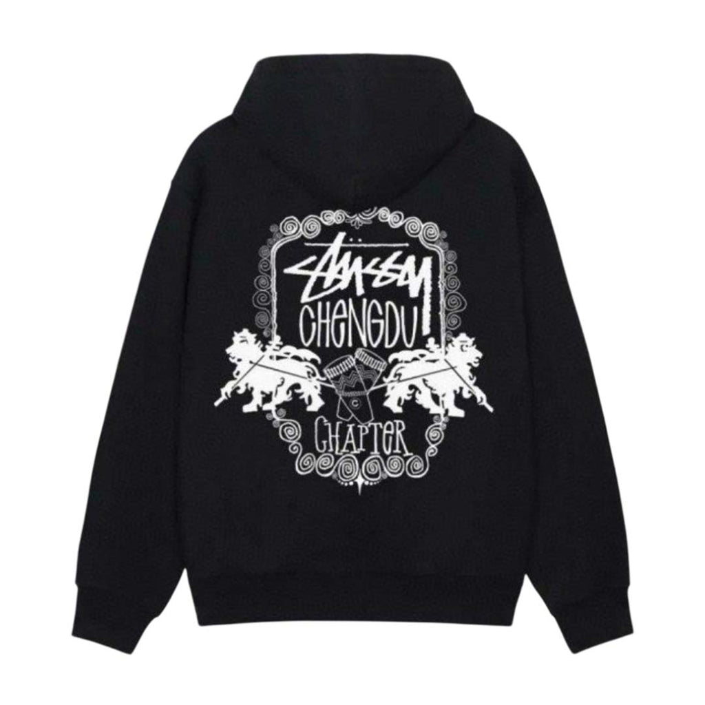 Stussy Chengdou Black Zip Up Hoodie