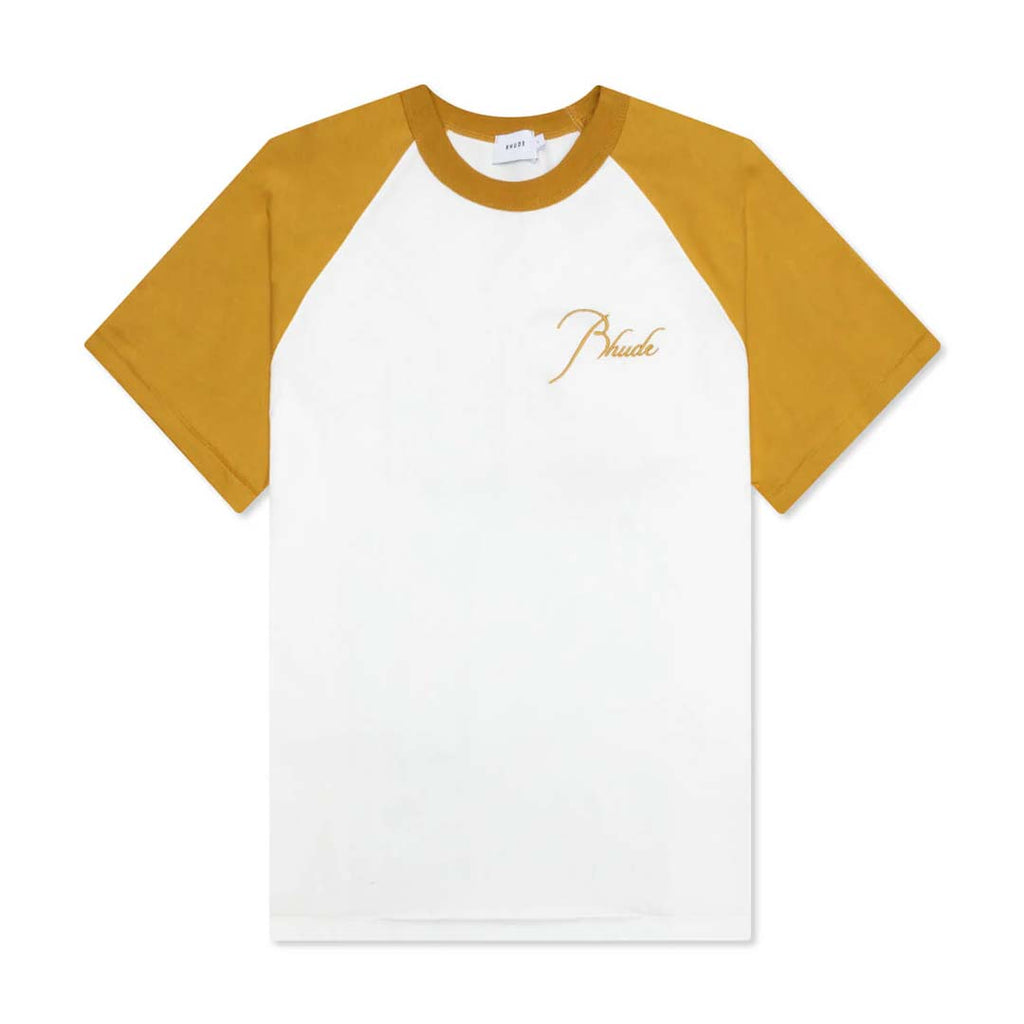 Rhude Sand White Raglan Tee