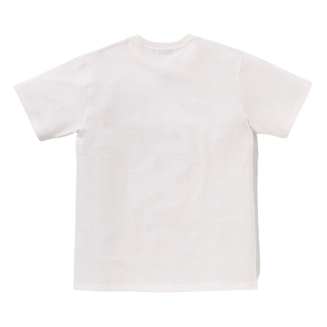 Bape A Rising Tee White Blue Orange