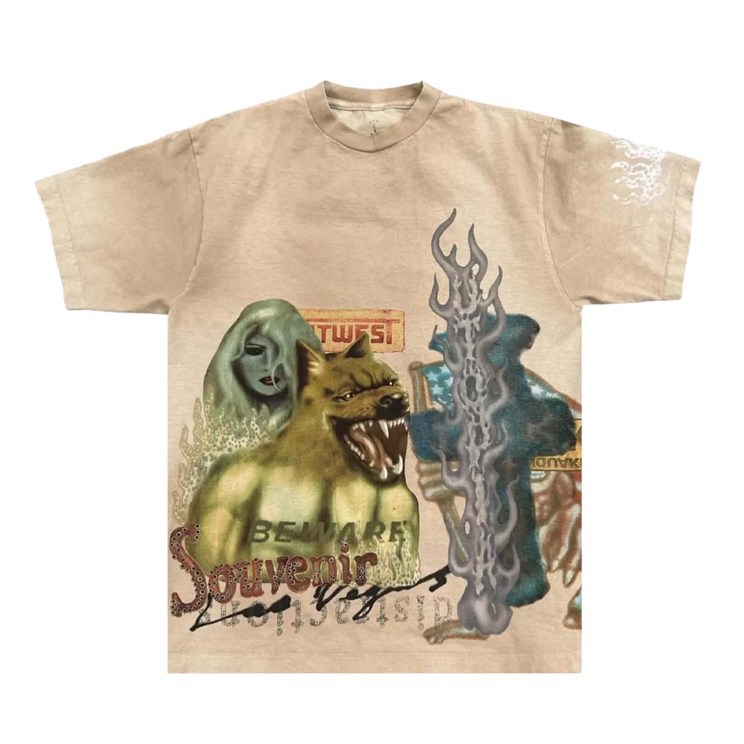 Travis Scott Bazaar Tee Cream