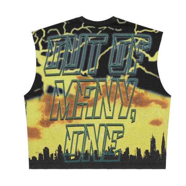 Godspeed Voltage Sleeveless Black Yellow Tee