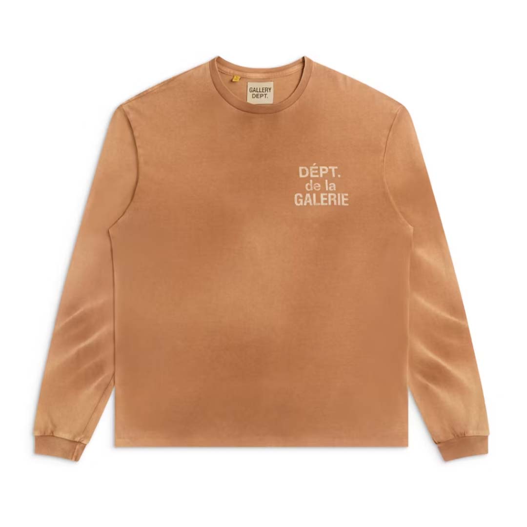 Gallery Dept. French Faded Long Sleeve Tee Cocoa Brown