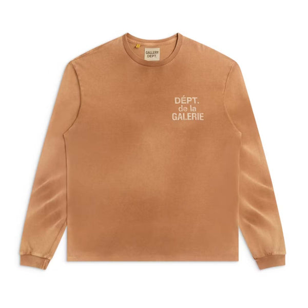Gallery Dept. French Faded Long Sleeve Tee Cocoa Brown