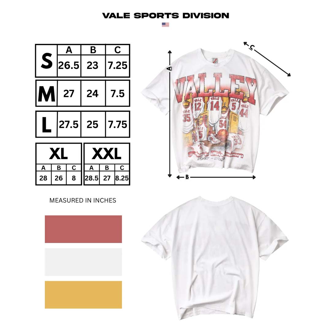 Vale Forever Bleachers Tee White Red