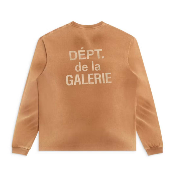Gallery Dept. French Faded Long Sleeve Tee Cocoa Brown