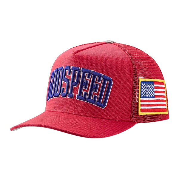 Godspeed Americana Trucker Hat Red Blue