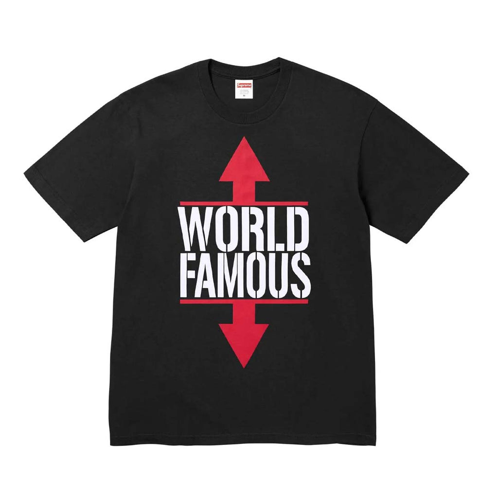 Supreme World Famous Tee Black
