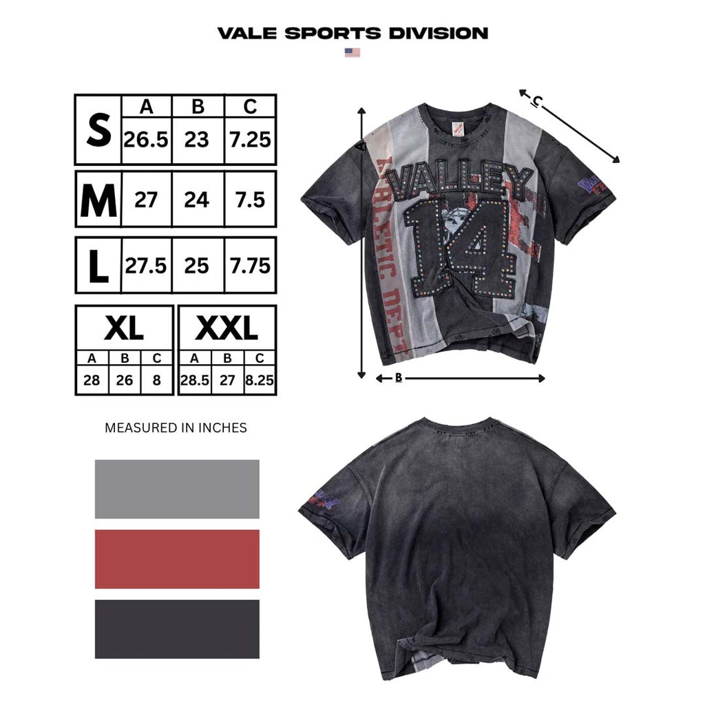 Vale Forever Chop N Screw Tee Faded Black Grey Red