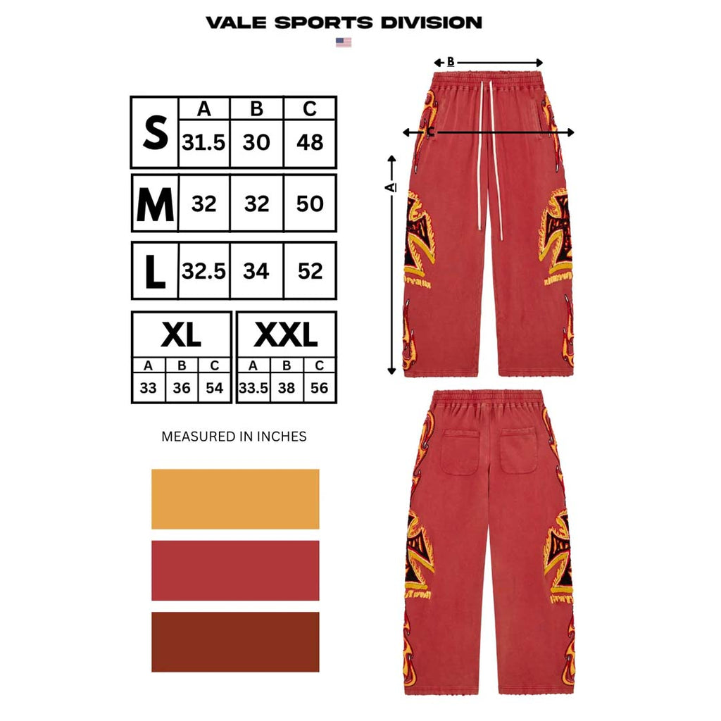 Vale Forever LA Flare Sweatpants Red
