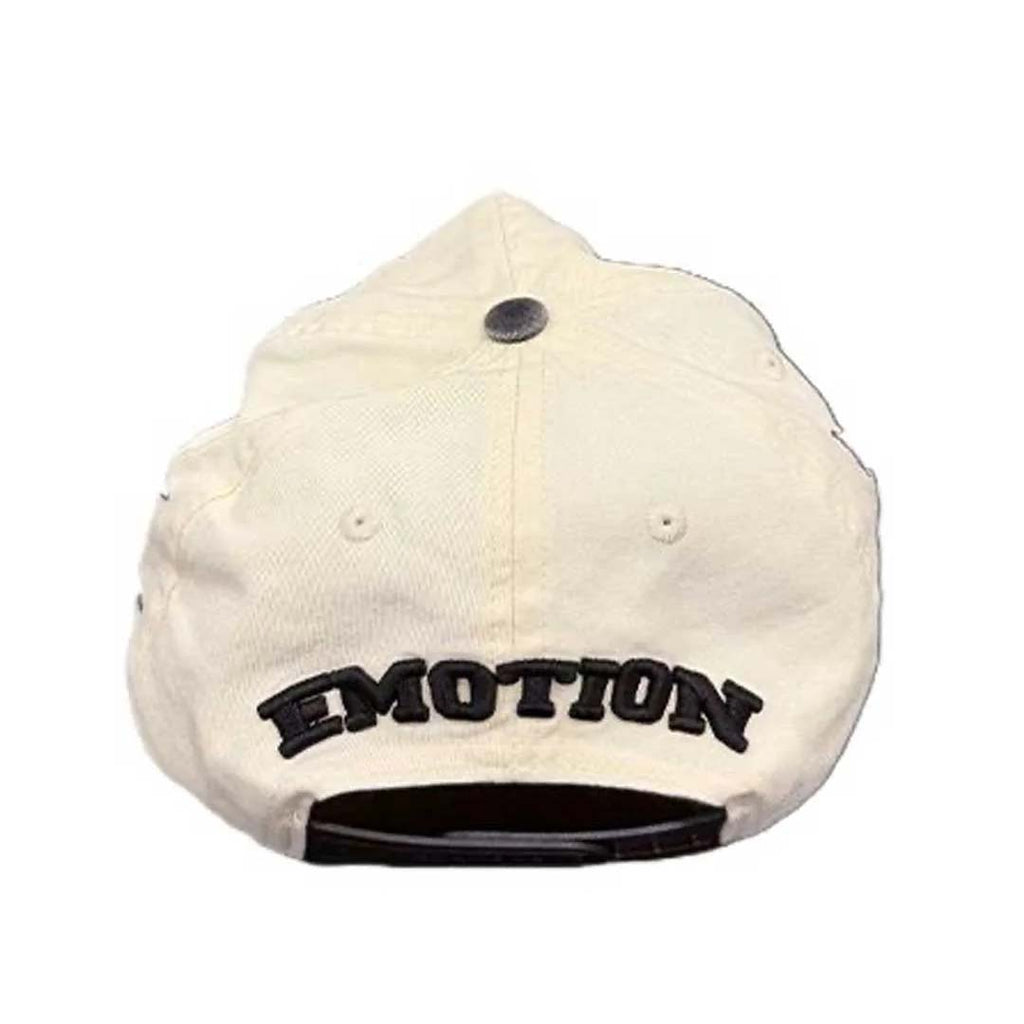 Mixed Emotions ME Hat Tan Black Red