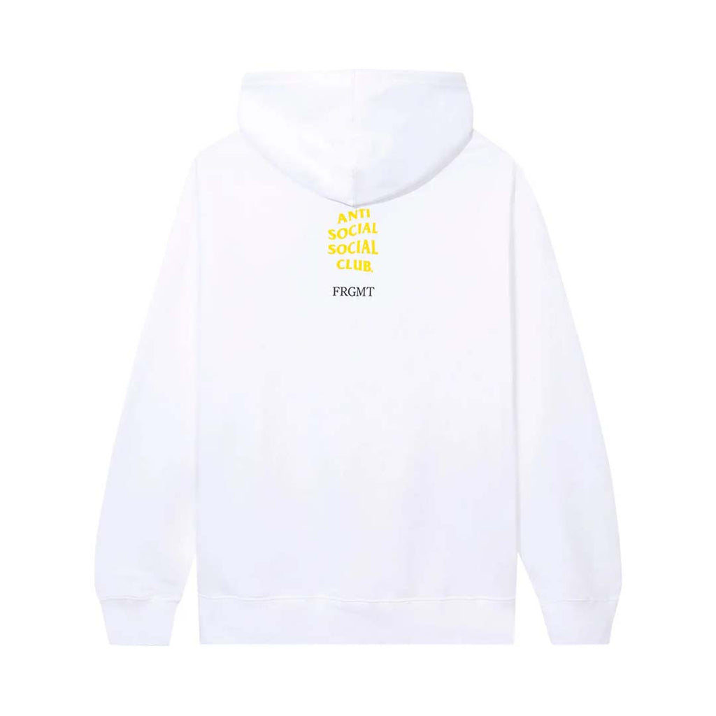 Anti Social Social Club x Fragment Interference Hoodie White Yellow