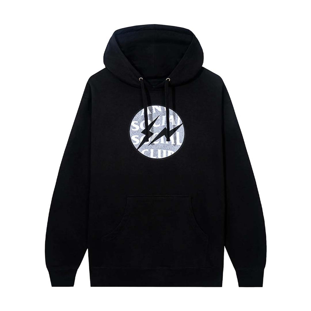Anti Social Social Club x Fragment Interference Hoodie Black Grey