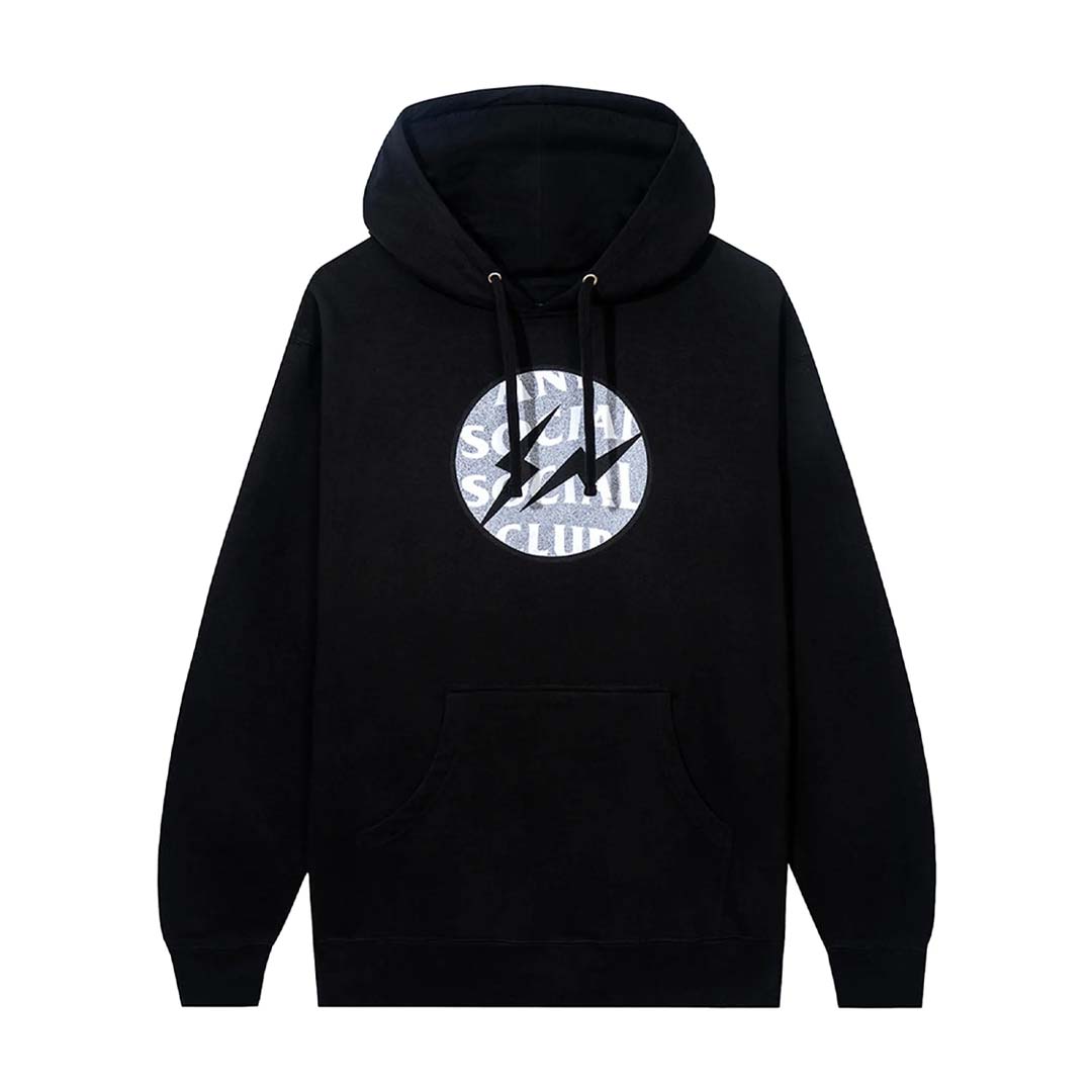 Anti Social Social Club x Fragment Interference Hoodie Black Grey