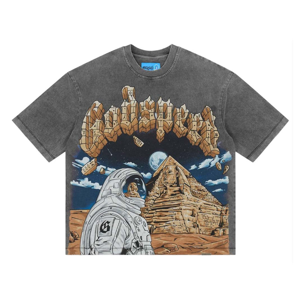 Godspeed Sphinx Guardian Grey Wash Tee
