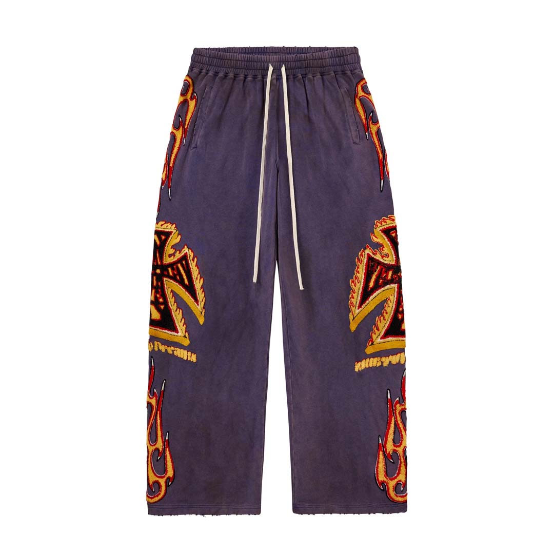 Vale Forever LA Flare Sweatpants Navy Purple