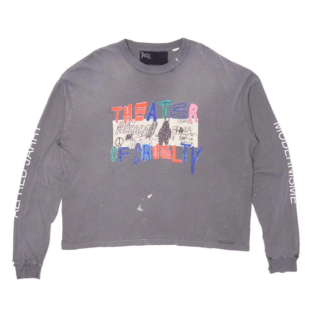 Paly Hollywood Theater Of Cruelty Long Sleeve Grey Tee