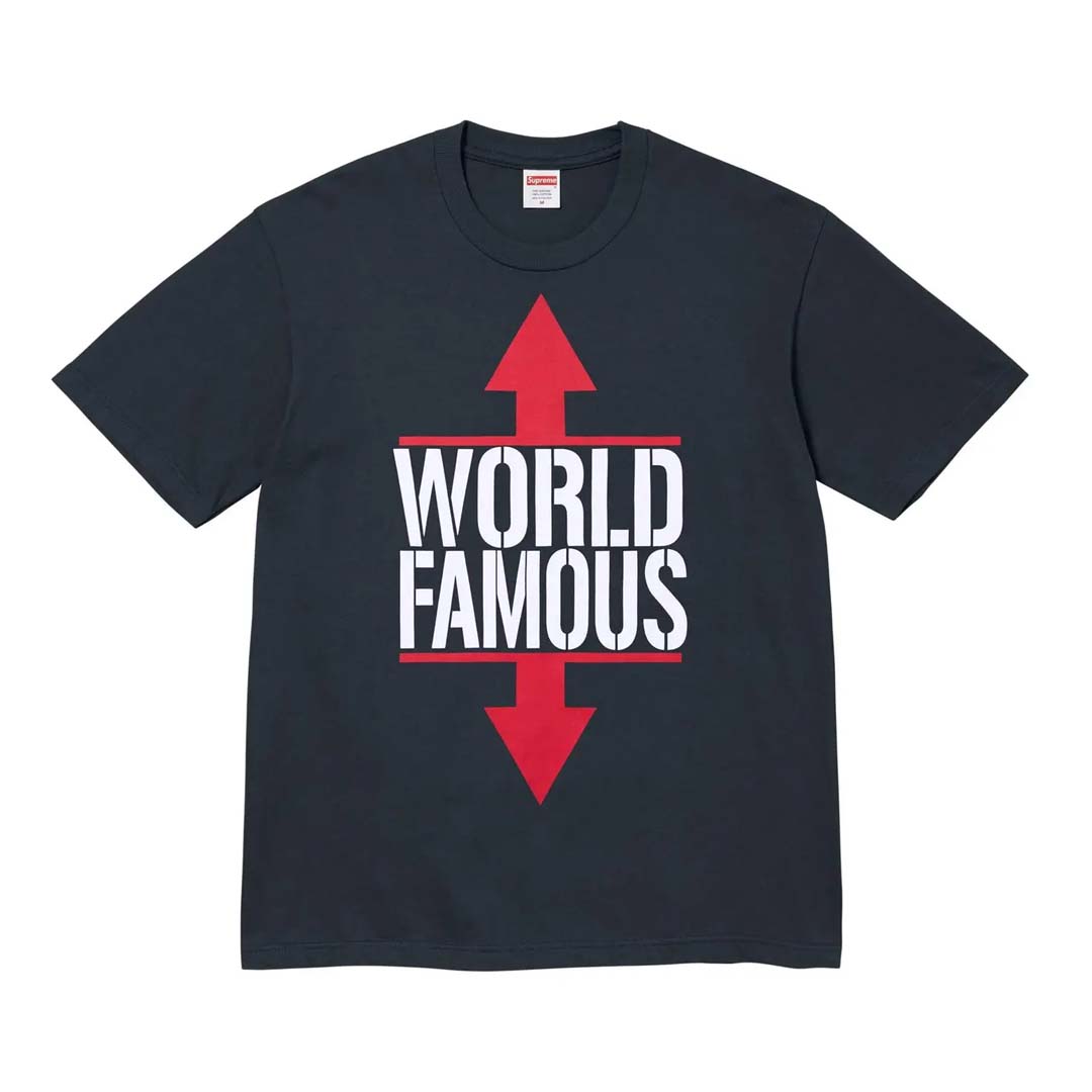 Supreme World Famous Tee Navy